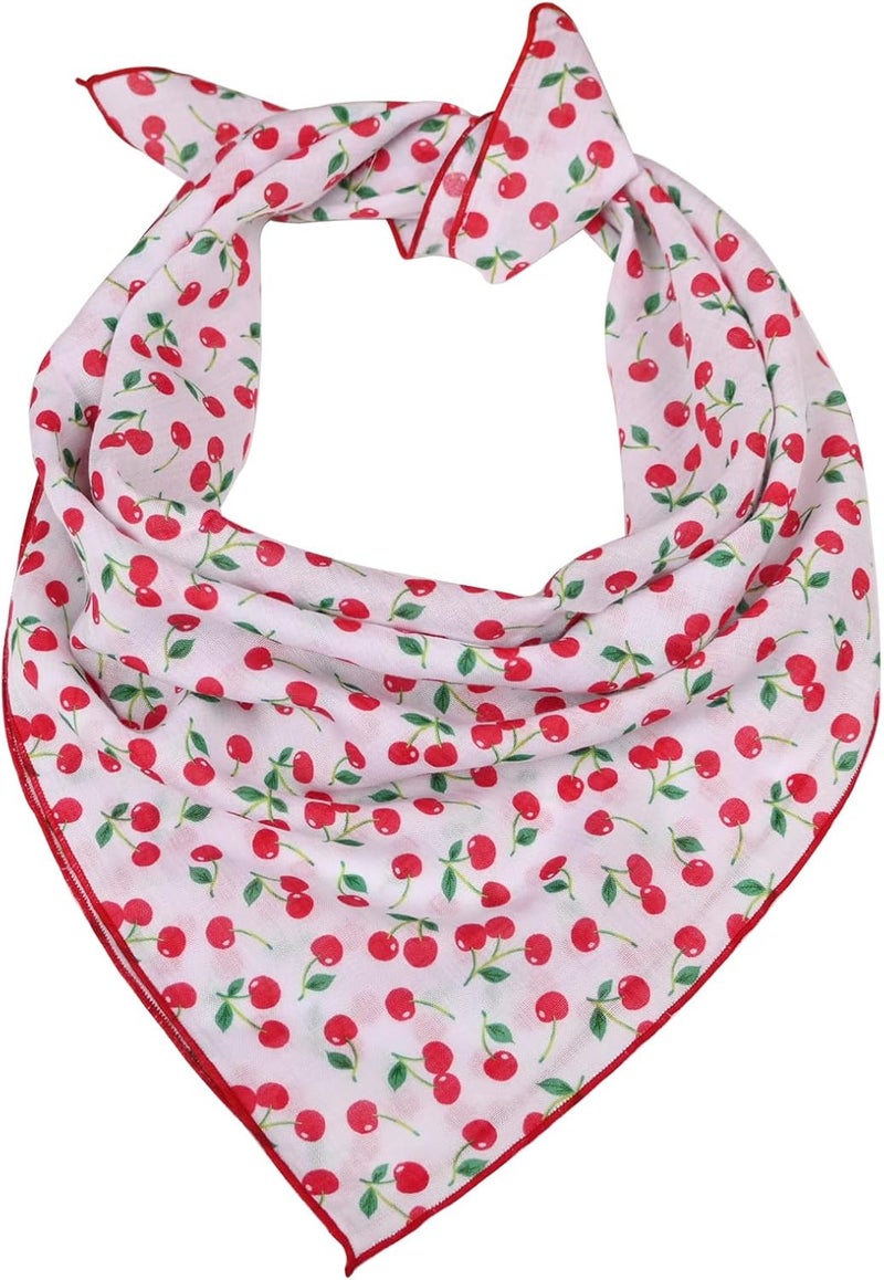Acigbetter 2 Pack Soft Cotton-Blend Bandana for Women and Men, 21.6''x 21.6'' Neck Head Scarf Summer Thin Bandana Headband - Image 2